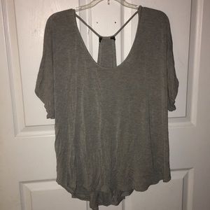 Gray t shirt top
